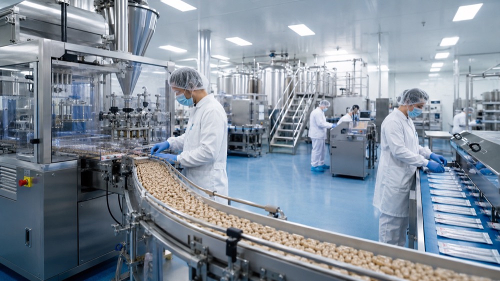 Modern Supplement Manufacturing Facility