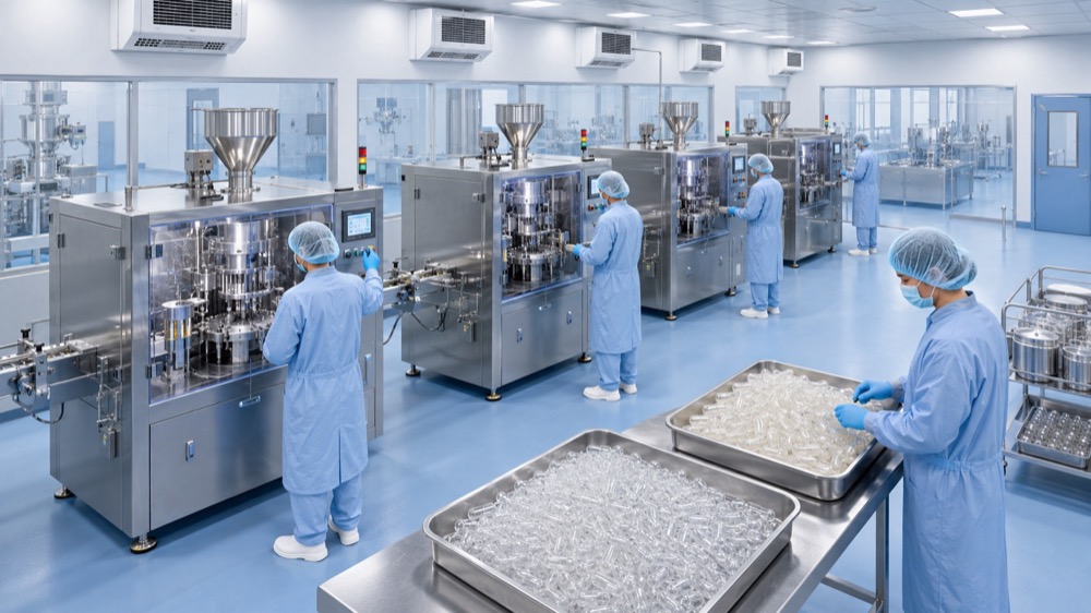 Clean Room Capsule Manufacturing Line