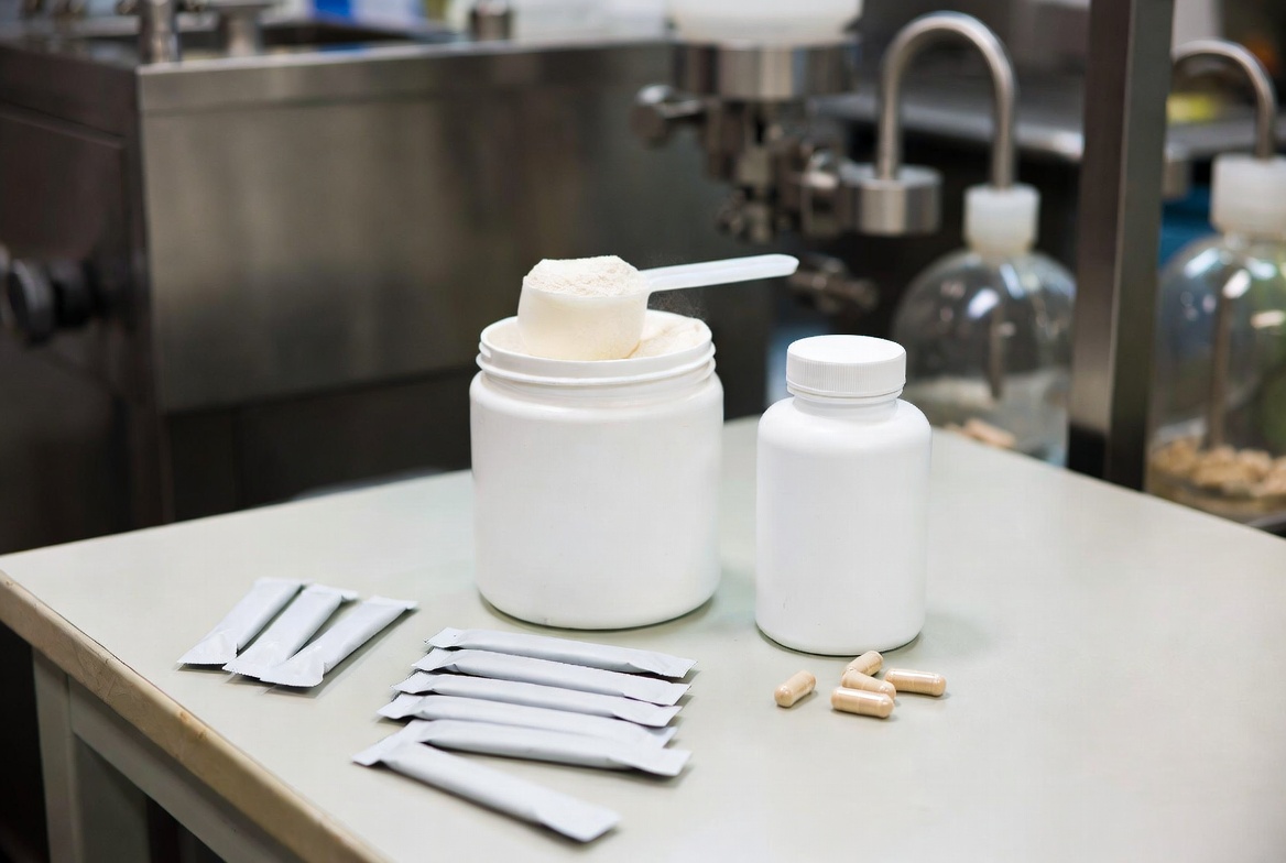 Prebiotic Supplement Formats On Laboratory Table