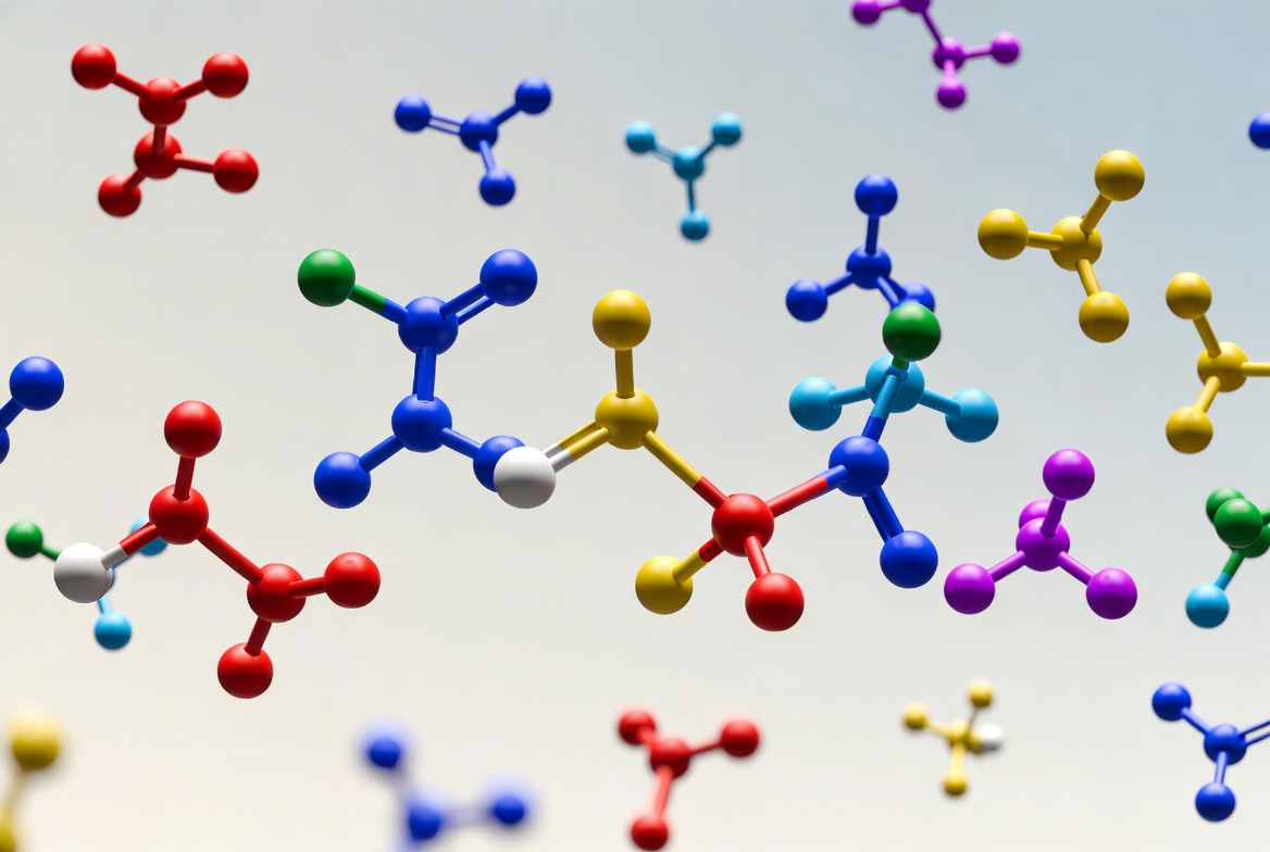 Amino Acid Molecules And Protein Chain