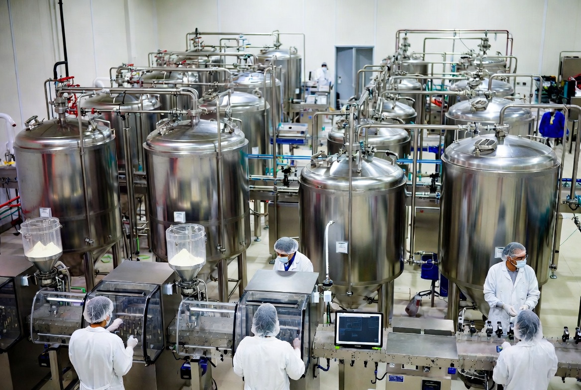 Modern BCAA Manufacturing Facility
