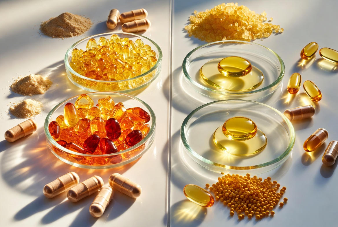 Water Soluble And Fat Soluble Vitamin Concept